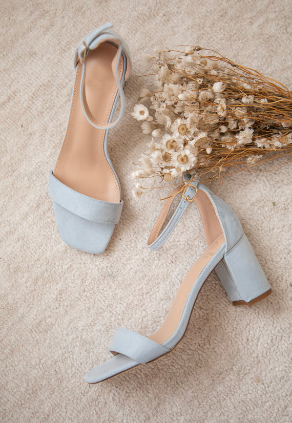 Statement Step Soft Blue - Heels