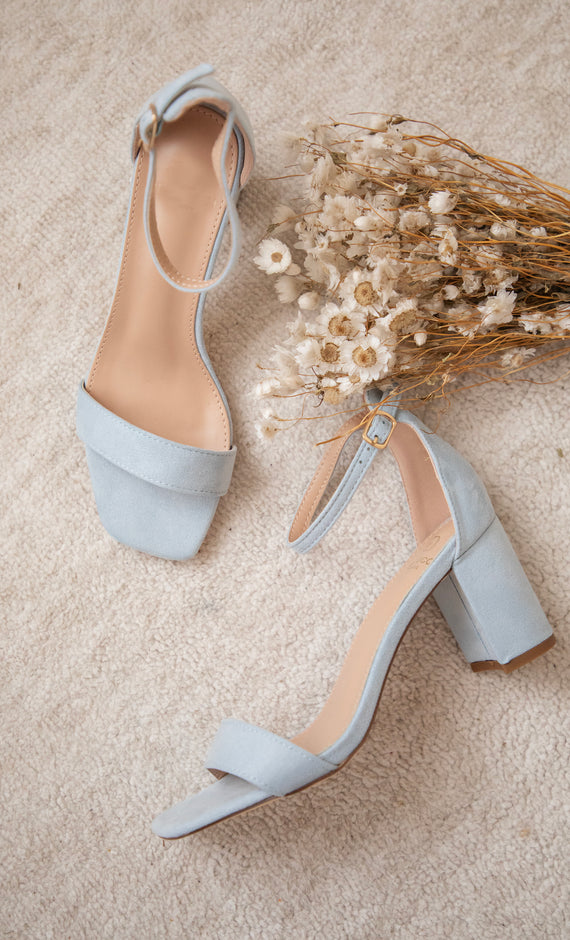 Statement Step Soft Blue - Heels