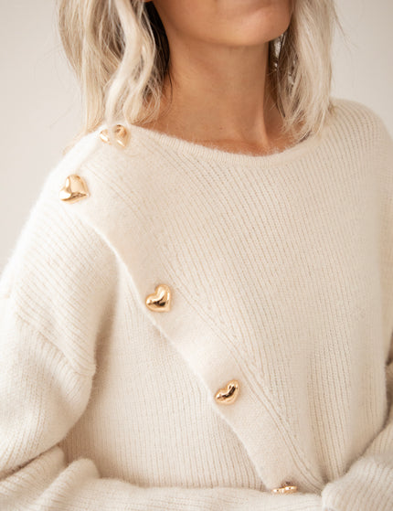 Love Leads The Way Beige - Trui