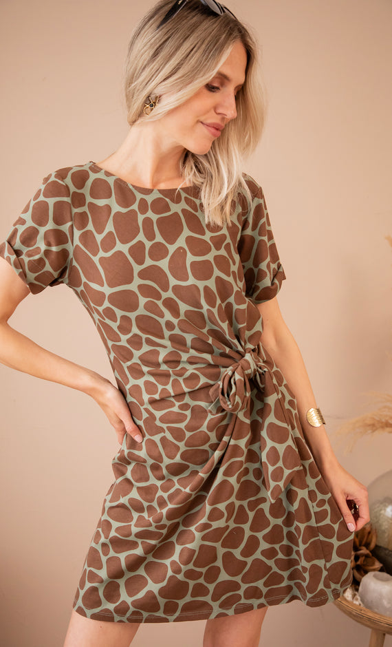 Savanna Kaki/Brown - Jurk
