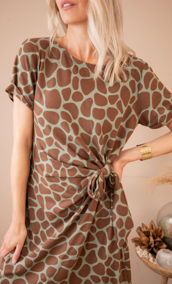 Savanna Kaki/Brown - Jurk
