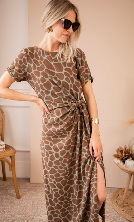 Maxikleid - Savanna - Khaki/Braun