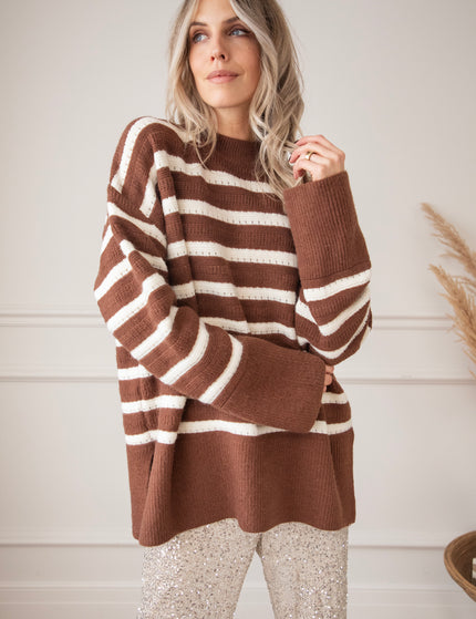 Bold Stripes Brown - Sweater