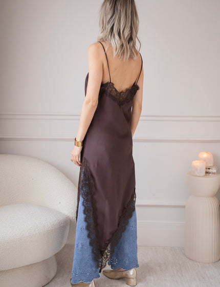 Sibelle Lace Assymetric Choco - Dress