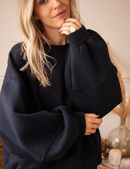 Snuggle Up Dark Blue - Sweater