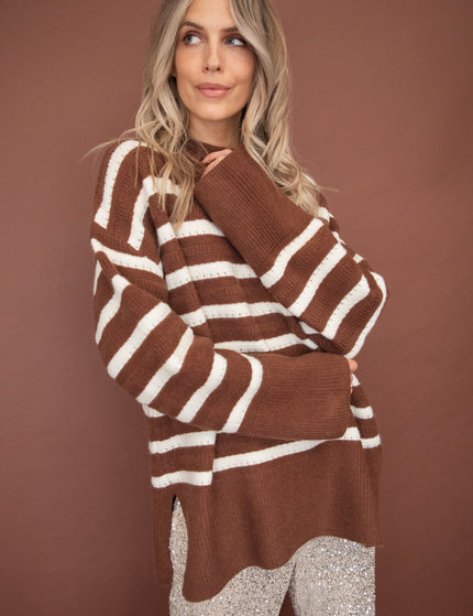 Bold Stripes Brown - Sweater