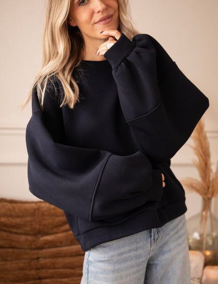Snuggle Up Dark Blue - Sweater