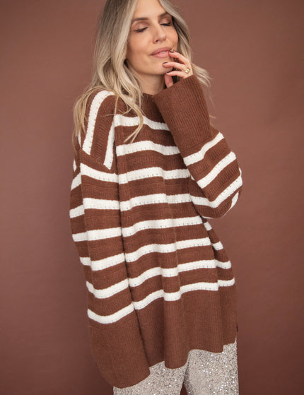 Bold Stripes Brown - Sweater