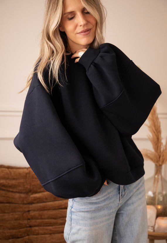 Snuggle Up Dark Blue - Sweater