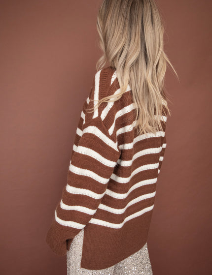 Bold Stripes Brown - Sweater