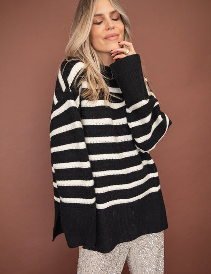 Bold Stripes Black - Sweater