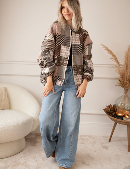 The Autumn Plaid Old Pink/Brown - Jacket