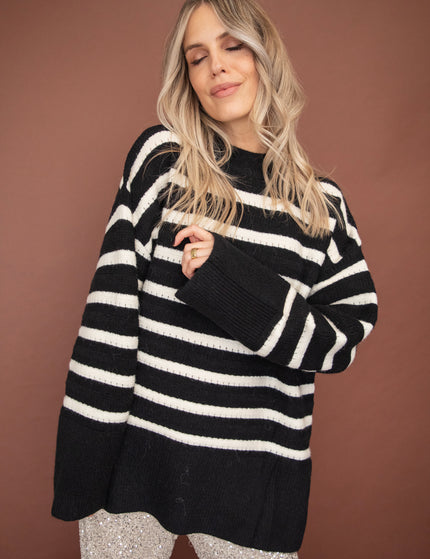 Bold Stripes Black - Sweater