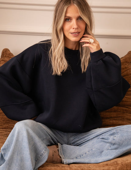 Snuggle Up Dark Blue - Sweater