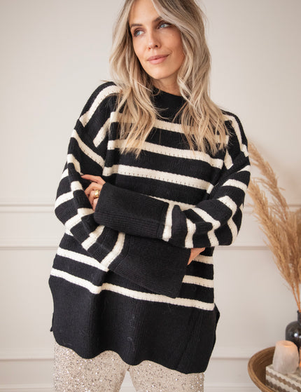 Bold Stripes Black - Sweater