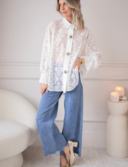 Francoise Lace White - Blouse