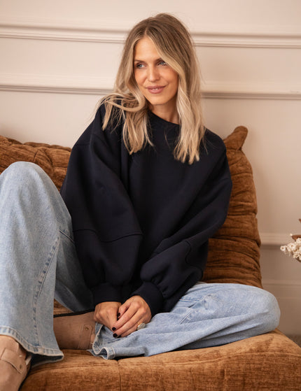 Snuggle Up Dark Blue - Sweater