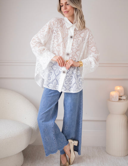 Francoise Lace White - Blouse