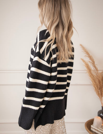 Bold Stripes Black - Sweater