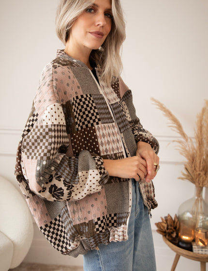 The Autumn Plaid Old Pink/Brown - Jacket