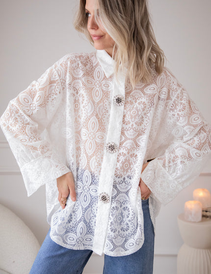 Francoise Lace White - Blouse