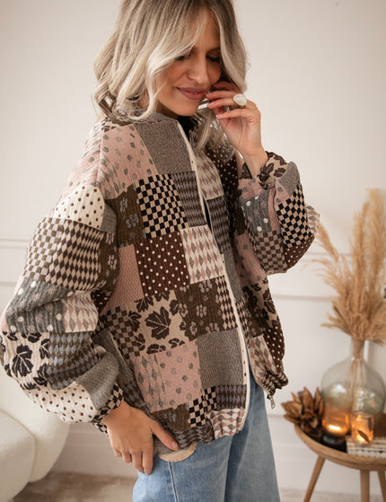 The Autumn Plaid Old Pink/Brown - Jacket