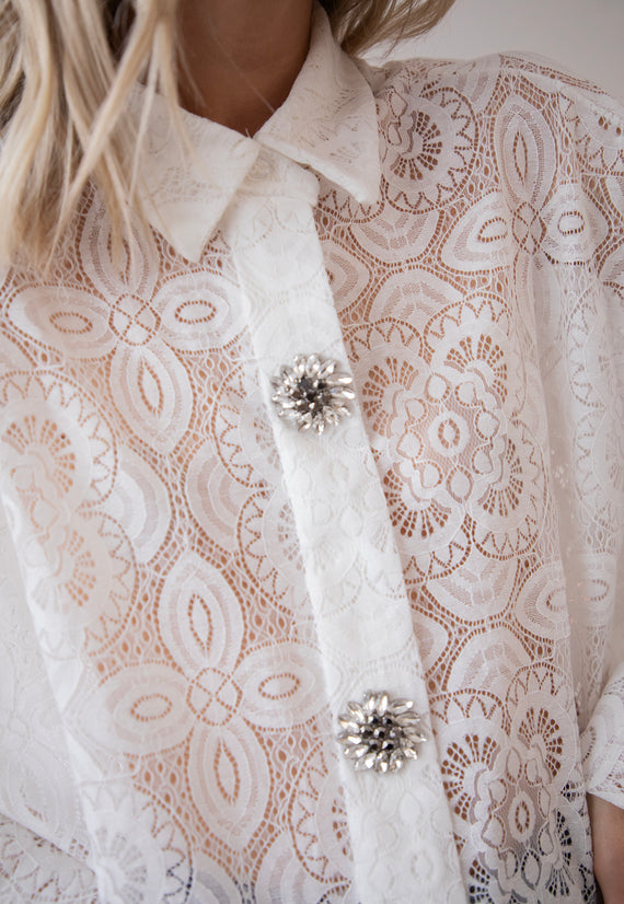 Francoise Lace White - Blouse