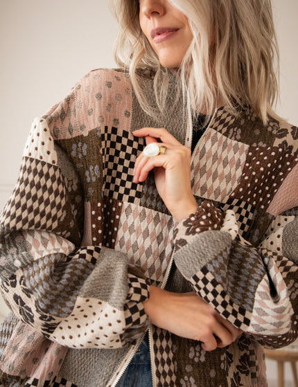 The Autumn Plaid Old Pink/Brown - Jacket