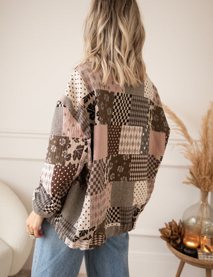 The Autumn Plaid Old Pink/Brown - Jacket