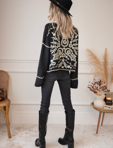 Bloomy Sequins Black - Sweater