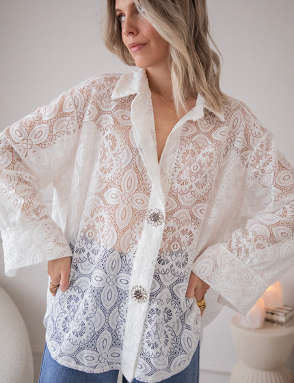 Francoise Lace White - Blouse