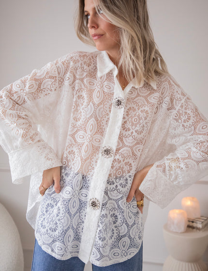 Francoise Lace White - Blouse