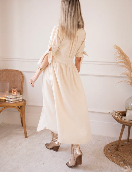 Jeanne Beige - Maxi Jurk