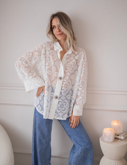 Francoise Lace White - Blouse