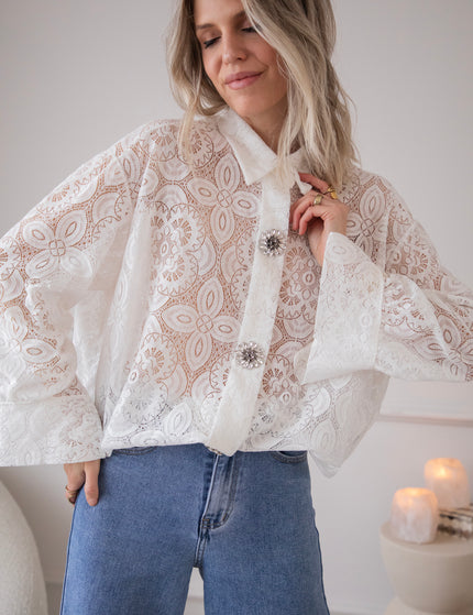 Francoise Lace White - Blouse