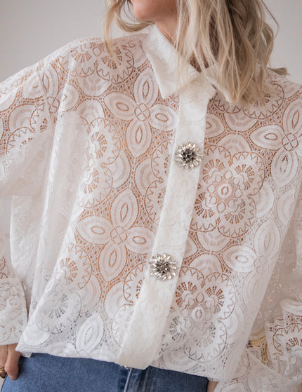 Francoise Lace White - Blouse