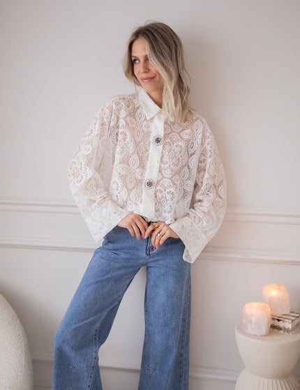Francoise Lace White - Blouse