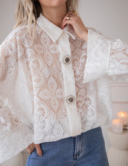 Francoise Lace White - Blouse