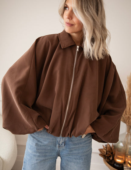 Bomber Butterfly Brown - Jacket