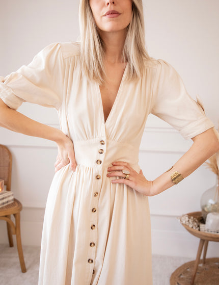 Jeanne Beige - Maxi Jurk