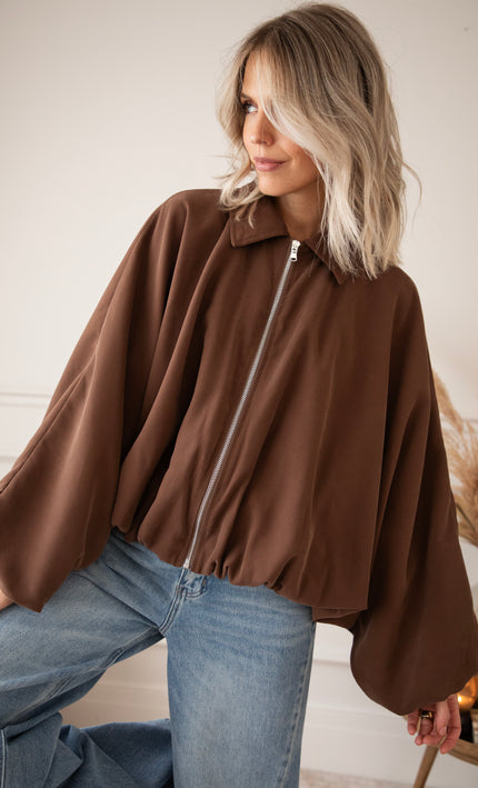 Bomber Butterfly Brown - Jacket
