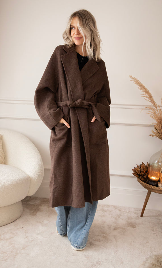 Mara Manteaux Choco - Coat