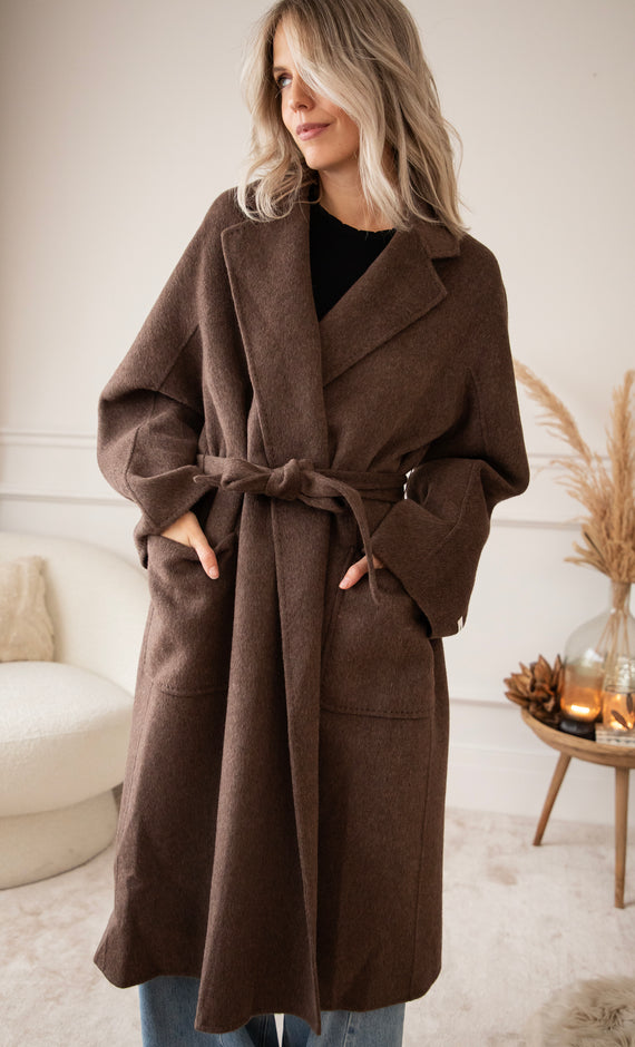 Mara Manteaux Choco - Coat