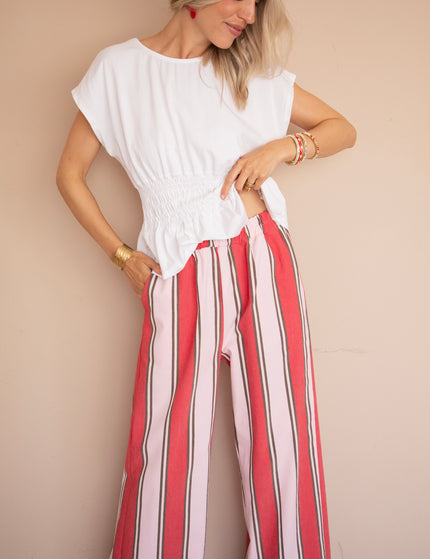 Top - Feminine Frown - Weiß