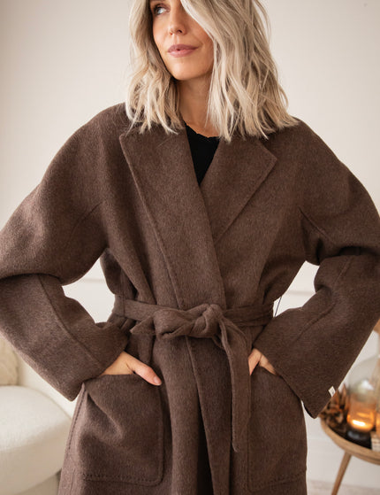 Mara Manteaux Choco - Coat