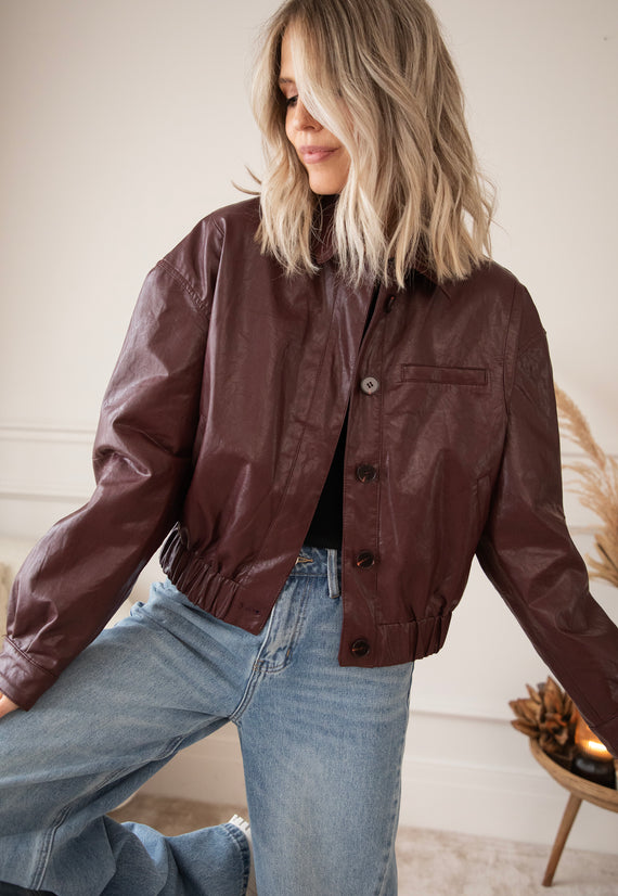 Jacke - Beau Bomber - Bordeaux