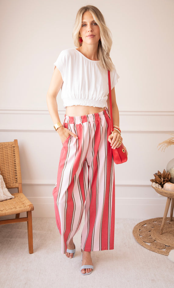 Signature Stripes Red/Pink - Pants