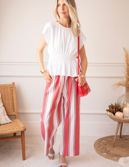 Top - Feminine Frown - Weiß