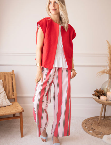 Hose - Signature Stripes - Rot/Pink