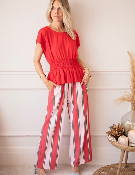 Top - Feminine Frown - Rot
